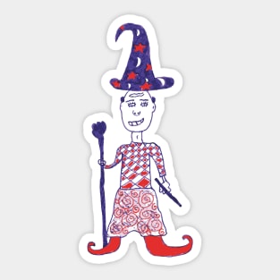 Gandink The Dumbass Wizard Sticker